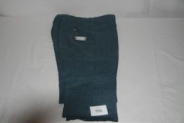 RAKE - trousers colour denim size 32 retail Â£295