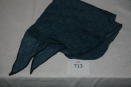 RAKE - lozenger scarf colour blue