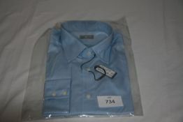 RAKE - shirt colour blue size 16 1/2 retail Â£175