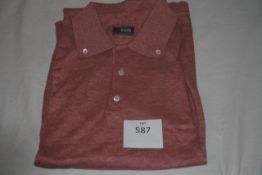 RAKE - polo jumper colour brick  size m