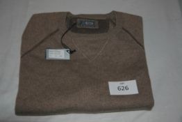 RAKE - cashmere sweatshirt colour brown size XXL retail Â£495