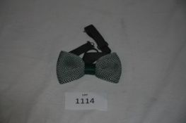 RAKE - knitted silk bow tie colour brown/white