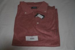 RAKE - polo jumper colour brick size XL retail Â£364