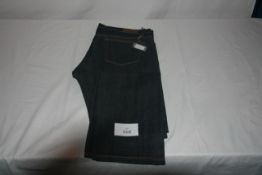 RAKE - jeans raw unwashed colour indigo size 36 retail Â£245