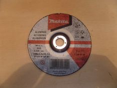 20 x Makita Aluminium grinding/cutting disks. 180x3,2x22,23. 7Inch x1/8inch x 7/8inch. Very high