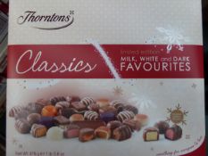 9 x Thorntons Classics Milk, white and Dark favourites. Limited edition. Net weight: 478G. Best