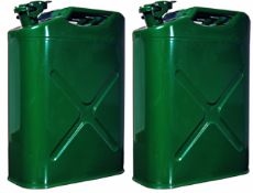 12 PCS 20L Jerry Cans - BRAND NEW     UN APPROVED     GREEN PAINTED HEAVY GAUGE MATERIAL