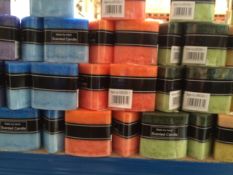 x100 -  Triangular Scented Candles - Various Colours/Scents AR5393-1 - 2 Shades Colour Each Candle -