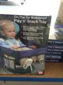 x30 - Kids Portable Waterproof Trays - Drink/Eat/Play Tray - AR14182 - BRAND NEW