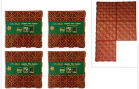 INTERLOCKING GARDEN TILES (40 packs) - Brand New Colour: Orange  5 Tiles each 29.5cm x 29.5cm