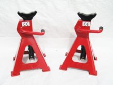 x5 - 6.0 TON RATCHET AXLE STAND - PAIRS Ratchet Axle Jack Stand Capacity - 6 Ton (6000KGS) Min To