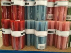 x75 - Flower Shaped Candle Each Candle Single Colour - Various Colours/Scents - Scented Candle -