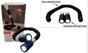 FLEXIBLE SNAKE LIGHTS (59pcs) - Brand New  The flexible light has a 12 led lamp at both ends (24 LED