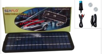 4.5 watt SOLAR CAR BOAT BATTERY 12v CHARGER with USB and CROCODILE CLIPS (10pcs) - Brand New