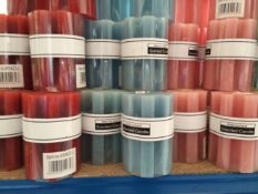 x100 - Flower Shaped Candle Each Candle Single Colour - Various Colours/Scents - Scented Candle -