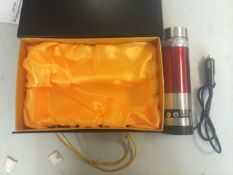 4 x 12v Stainless Steel Vacuum Flasks - Car Electric Cup - 75 Watts - Colour: Red/Silver/Black -