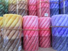 x75 - Pillar Scented Candles - Various Colours/Scents AR5397-3 - 3 Shades Colour with spiral effect