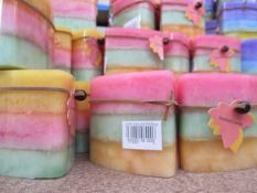 x100 - Triangular 3 Coloured Gradient Colour Scented Candles - Various Colours/Scents - AR5416