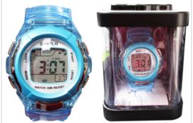 Mens Blue Sports Watch (25pcs) - Brand New Colour: Blue  Durable LED sports watch in the colour