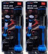 x10PCS - Rechargeable 30+6 LED Magslider Work Light/Torches - BRAND NEW This Torch / Work-light is