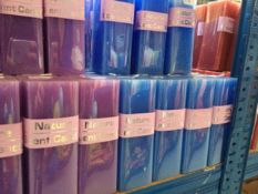 x75 - Square Scented Candles - Various Colours/Scents - 50mm x 150mm High - AR5391-3  BRAND NEW