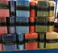 x100 -  Triangular Scented Candles - Various Colours/Scents AR5393-2 - 2 Shades Colour Each Candle -