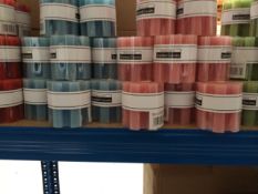 x100 - Flower Shaped Candle Each Candle Single Colour - Various Colours/Scents - Scented Candle -