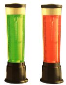 X14 - COLOUR CHANGING VORTEX LAMPS - BRAND NEW - Colour changing lights illuminate the swirling