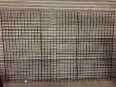 GRID PANELS - 6 x VERY LARGE 6ft x 3ft size PANELS with 24 FIXING BRACKETS + 200 DISPLAY HOOKS -