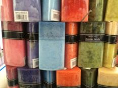 x50 - Triangular Scented Candles - Various Colours/Scents AR5393-3 - 2 Shades Colour Each Candle -