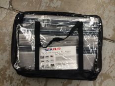 2PCS - 2.5 X 7 METRE Awning Carpets/Matting - BRAND NEW with carry case. Colour: Grey with Blue/