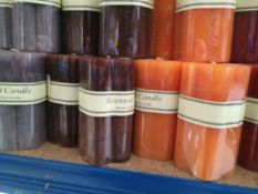 x75 -  Triangular Scented Candles - Various Colours/Scents AR5393-3 - 2 Shades Colour Each