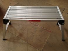 x4 - Work Platforms - BRAND NEW - Fold away legs - Made from strong lightweight aluminium - 115kg