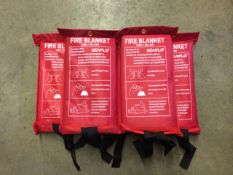 x25 - 1.5m x 1.5m Fire blankets.  BRAND NEW 5 1.5m x 1.5m Fire Blankets - Ideal for use in the home,