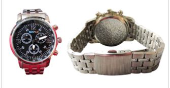 Mens Metal Watch (30pcs) - Brand New  Mens metal sports watch with tachymeter.