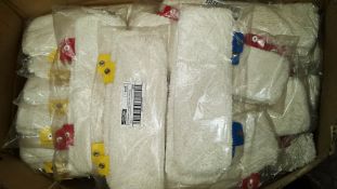 Box of 160 Vileda UltraMop Pads Red, Yellow and Blue