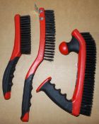 Clarke 3 piece wire brush set