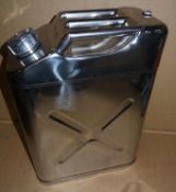 Clarke JCSS20 STAINLESS STEEL JERRY CAN - 20 LTR
