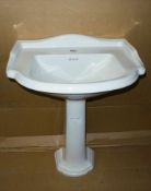 Victorian style sink with a single tap hole these are made in the UK with a RRP of £439 each