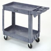 Clarke PP2SC 2 Tray Polypropylene Service Trolley For those who need a maneuverable, practical and