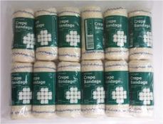 100,000 Crepe Bandages These are 10cm x 4.5m stretched, Dated 2012 with extended letter to 2018
