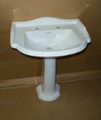 Victorian style sink with Two tap hole these are made in the UK with a RRP of £439 each