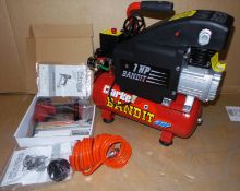 Clarke 4.5Cfm Air Compressor & Nail/Staple Gun Kit Bandit IV Kit he Bandit IV 8 litre portable