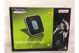 10 x Technika IPhone/IPod speaker with dock. Brand new and boxed. Total RRP £300!