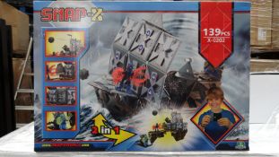 10 x Snap X - Pirate adventures, the dock 139 piece large play sets. Brand new and Boxed. RRP £299.