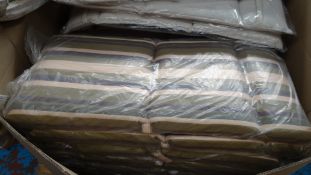 1 Pallet to contain approx 20 packs of seat cushions in various styles. Great for garden