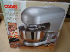 1 x Cooks professional Large Stand miker in silver. RRP £140! Unchecked/Untested Boxed customer