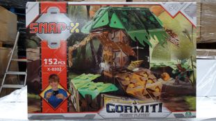 10 x Snap X Gormiti Forest large 152 piece 2 in 1 playsets. Brand new and Boxed. RRP £299.90!