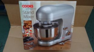 1 x Cooks Professional High Quality Stand Mixer. 5 Litre Mixin bowl capacity, variable speed
