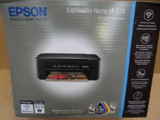 2 x Epson Expression Hom XP-215 Printers. 'Print|Copy|Scan|Wifi' 'Small in one, save space, save